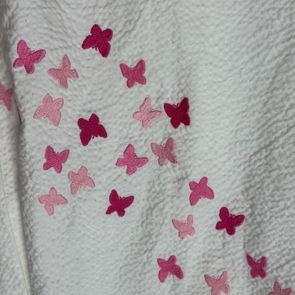 Lilly Pulitzer Blossom Spring Fling Placed Embroidery Seersucker Dress 6 - Picture 6 of 14